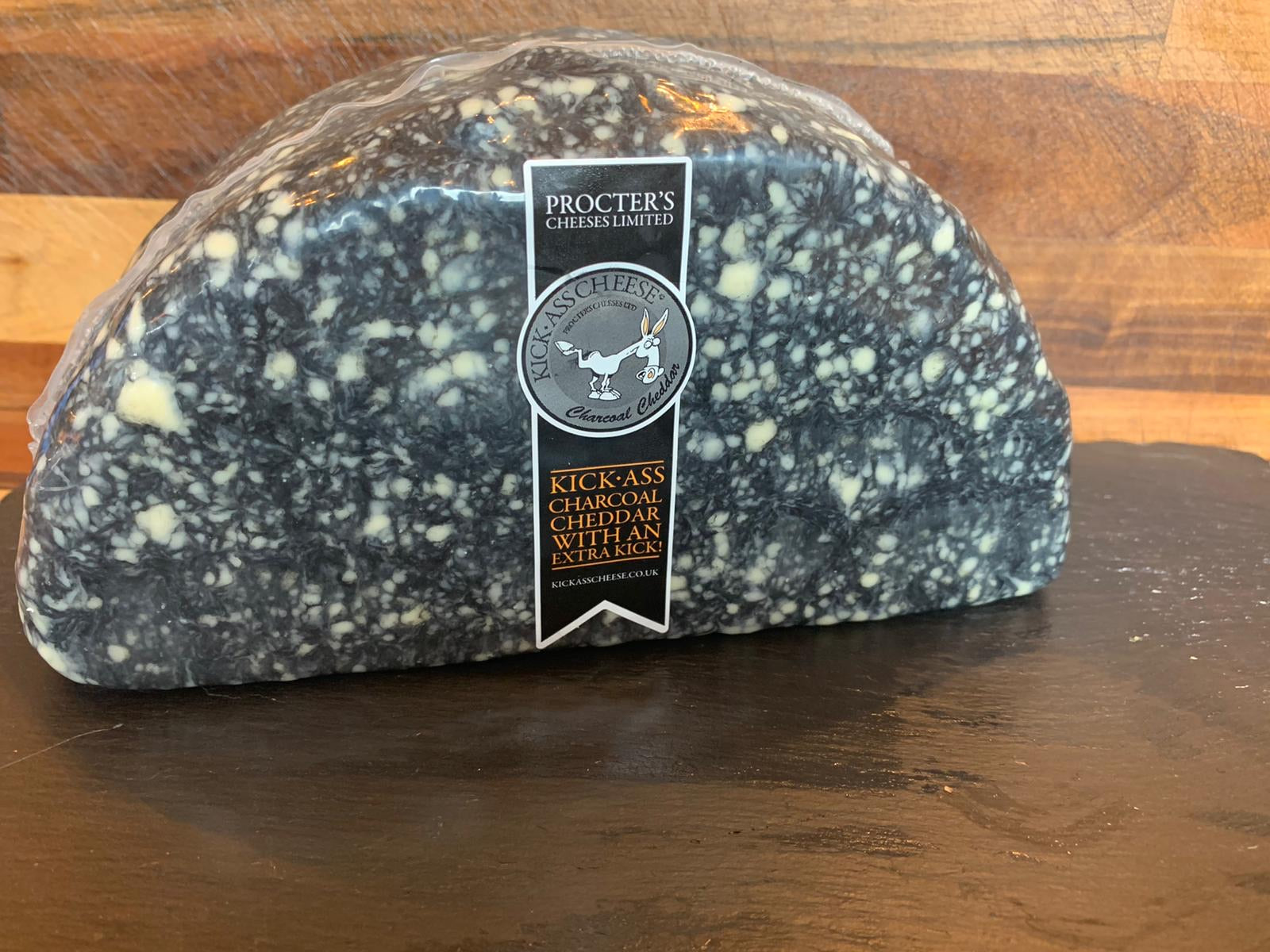 Kick Ass charcoal cheddar